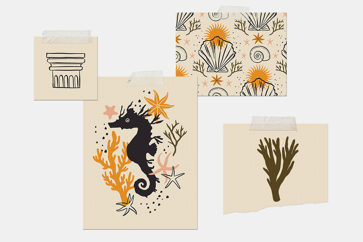 Mermaid Core Graphic Bundle, a Pattern Graphic by Katerina Osa (Photo 6 of 13)