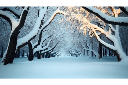 Serene winter landscape with snow, a Nature Photo by Sergey Kotenev