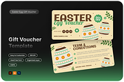 Easter Egg Gift Voucher, a Print Template by Annora Studio (Thumbnail 1 of 6)