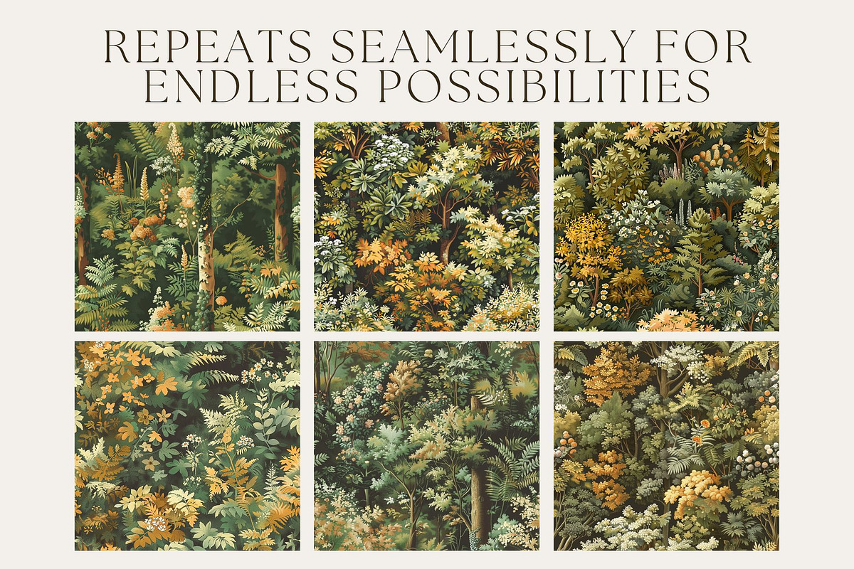10 Woodland Wonder Seamless Patterns, a Pattern Graphic by Inknfolly (Photo 2 of 6)