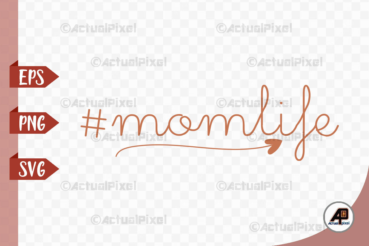 Mother's Day SVG PNG Design Bundle, an Illustration by Actual Pixel (Photo 3 of 12)