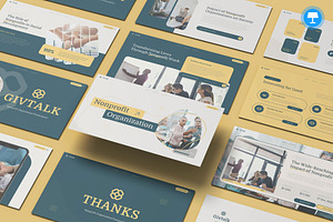 Nonprofit Organization Keynote, a Presentation Template by Pixslides