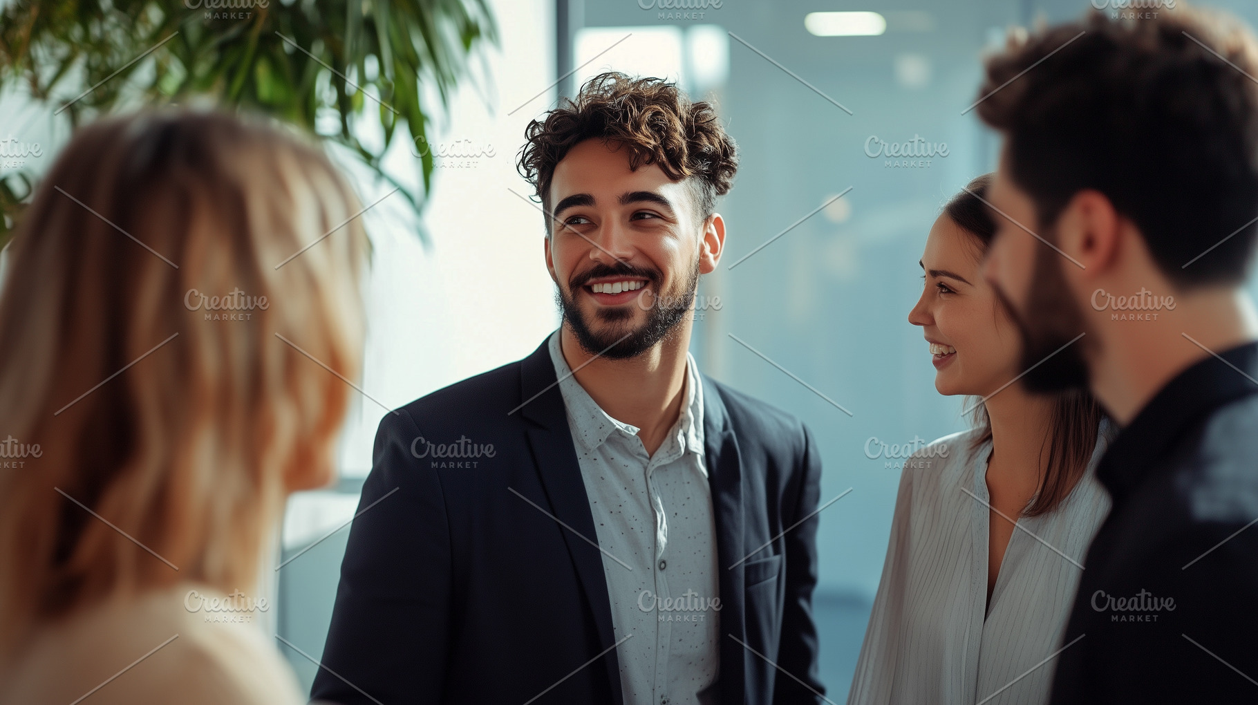 Group of young professionals engaged, a Business Photo by MistyDay