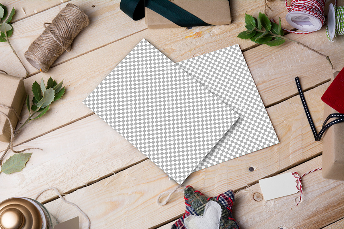Xmas-Holidays letter mockup-PSD, a Mockup by JAY MID IMAGE (Photo 3 of 3)