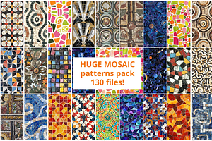 130 Mosaic Seamless Patterns