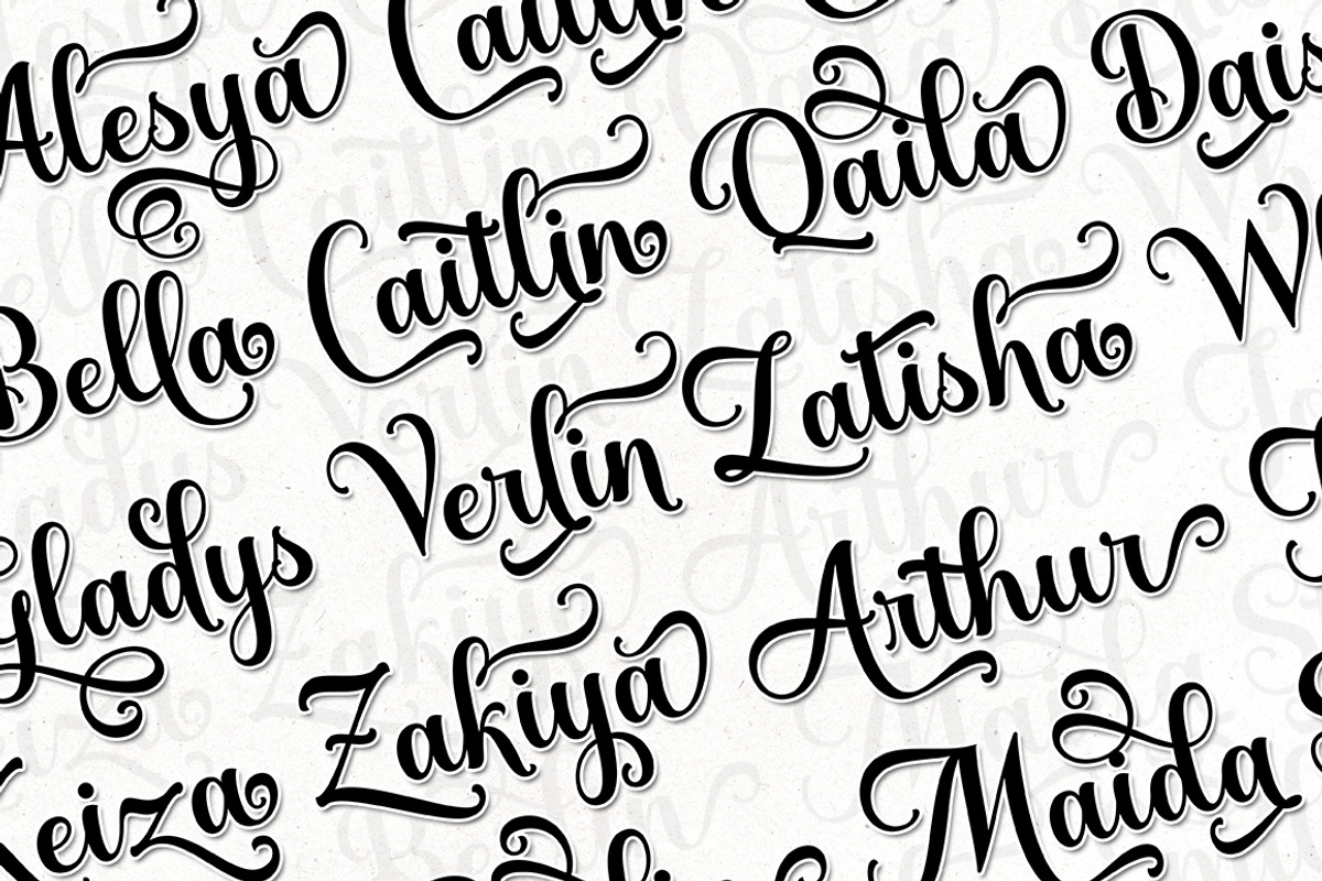 Catalina Shiba, a Script Font by Suza Studio (Photo 7 of 8)