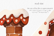 Gingerbread cookies watercolor, an Object Graphic by MyLittleMeow (Thumbnail 6 of 8)