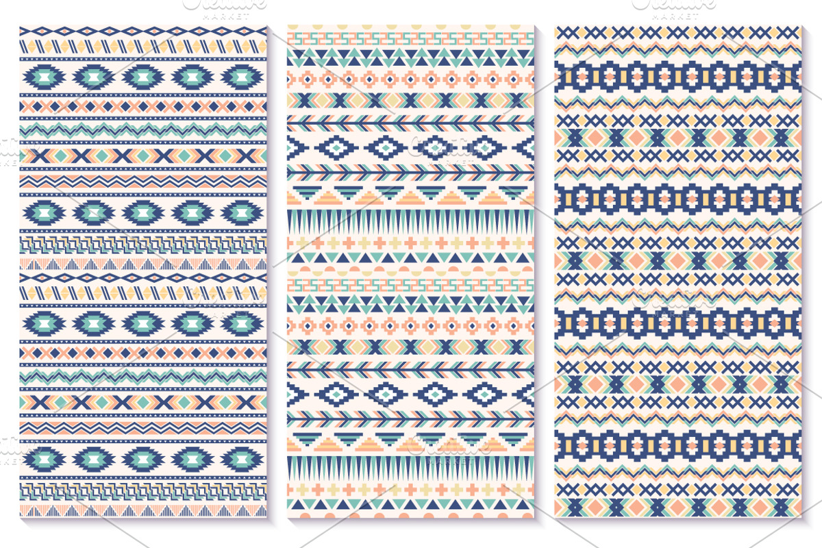 12 Aztec Seamless Patterns. Vector, a Pattern Graphic by Vodoleyka (Photo 5 of 6)