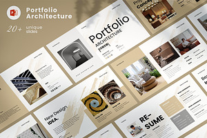 Architecture Portfolio Template, a Presentation Template by Pradaxa