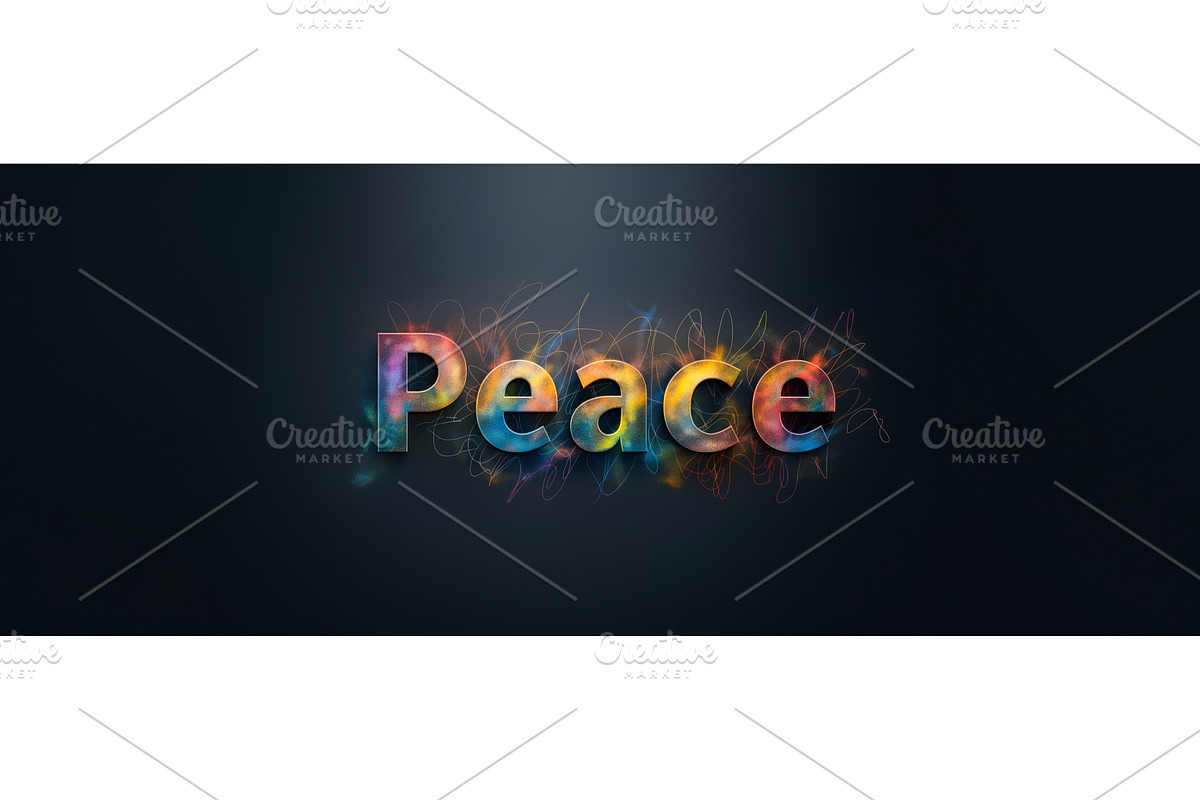 Colorful Peace Background, an Illustration by BazziBa♥