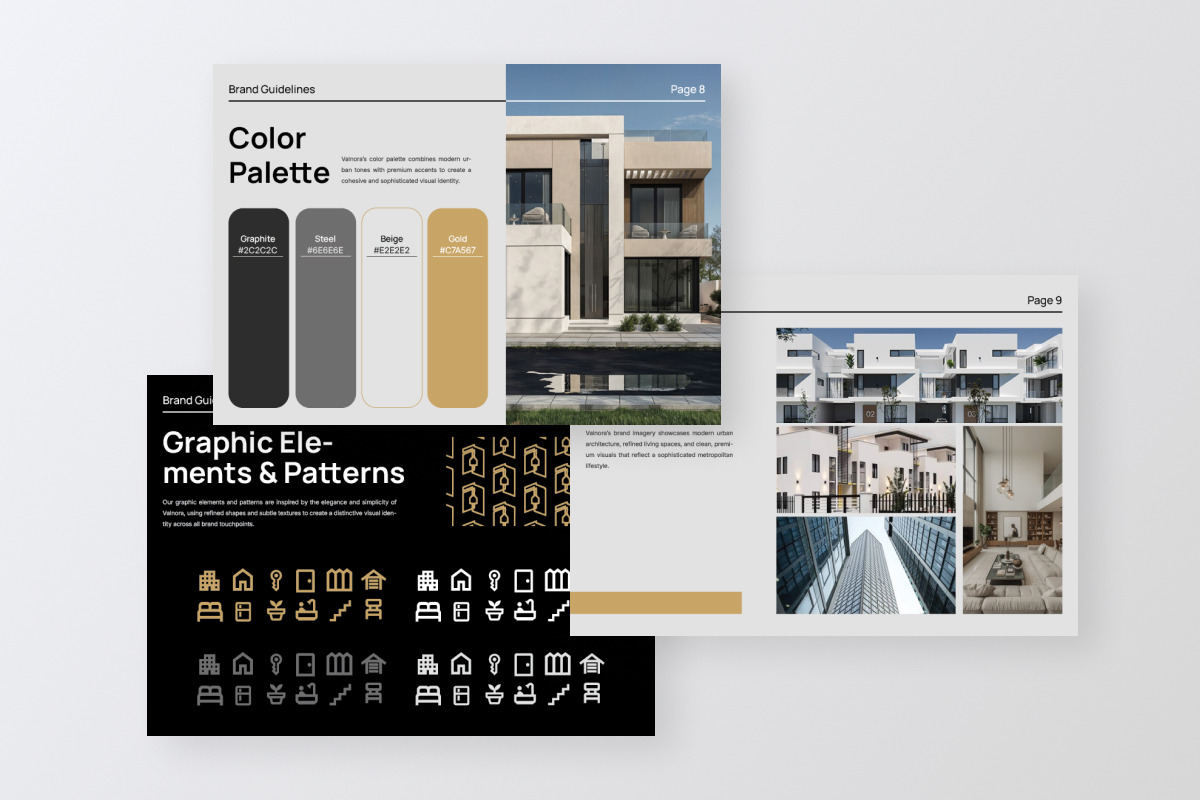 Valnora Real Estate Brand Guideline, a Magazine Template by productype1 (Photo 4 of 6)