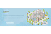 Assisted living community concept, a Healthcare Illustration by Yayasya (Thumbnail 1 of 3)