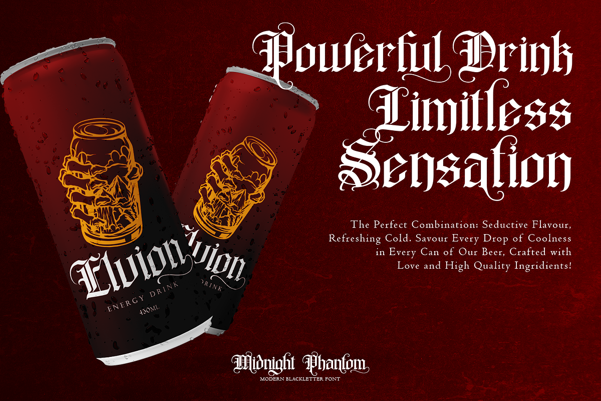 Midnight Phantom - Blackletter Font, a Blackletter Font by Pixesia Studio (Photo 3 of 10)