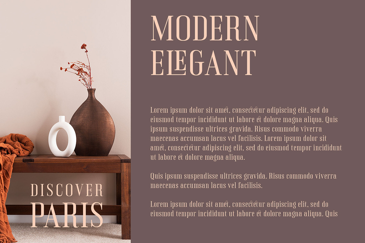 Rinella Modern Serif font, a Serif Font by RantautypeStudio (Photo 11 of 13)