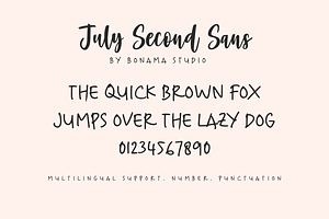 July Second Font Duo