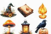 Watercolor Autumn Enchantment PNG, an Illustration by Craft Nest (Thumbnail 5 of 7)