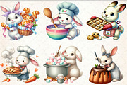 Eastertime Cooking Bunny Clipart, an Illustration by Rose Art (Thumbnail 3 of 4)
