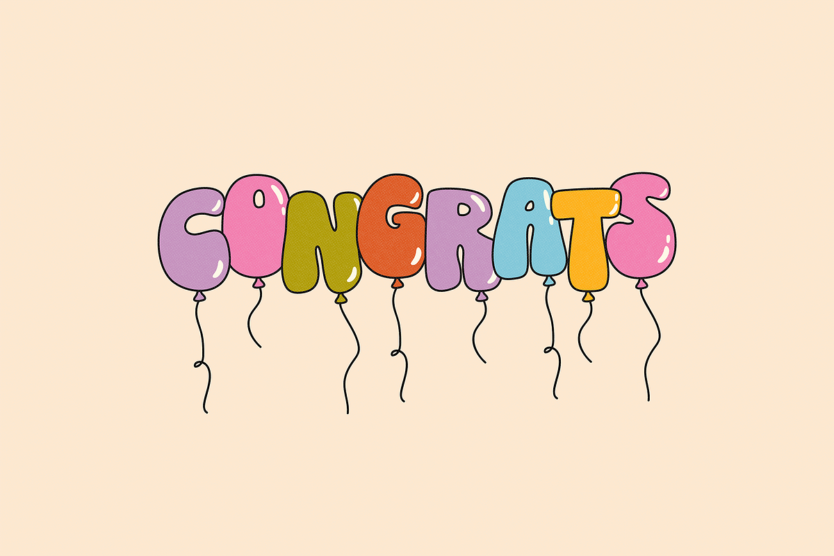 HIPPIE BIRTHDAY | Balloon Font, a Handwritten Font by Maria Feliz Fonts (Photo 3 of 10)