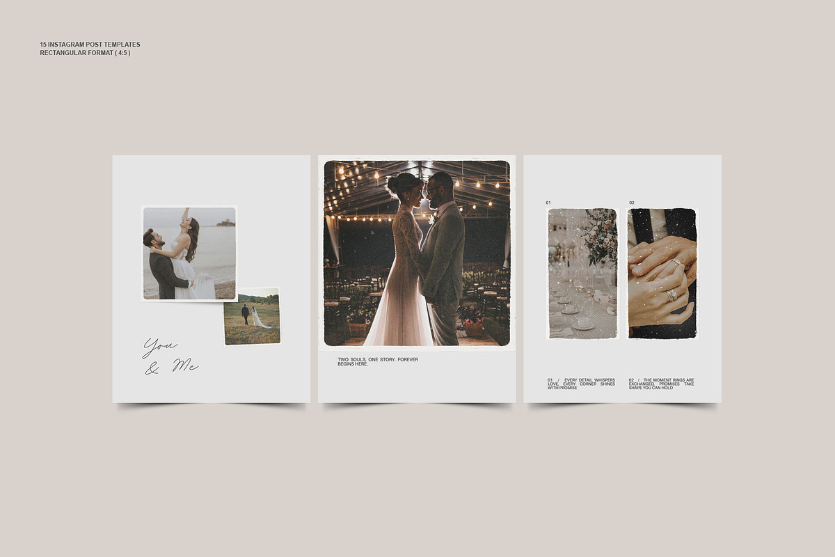 Canva Wedding Instagram Posts - Vol.2 preview 4