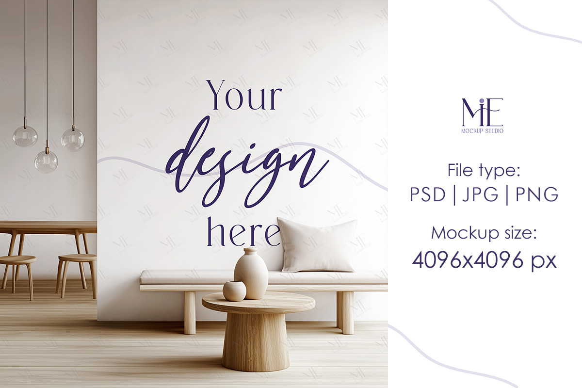Wallpaper Mockup, Boho Wall Paper, a Mockup by Mie Mockup Studio (Photo 4 of 10)