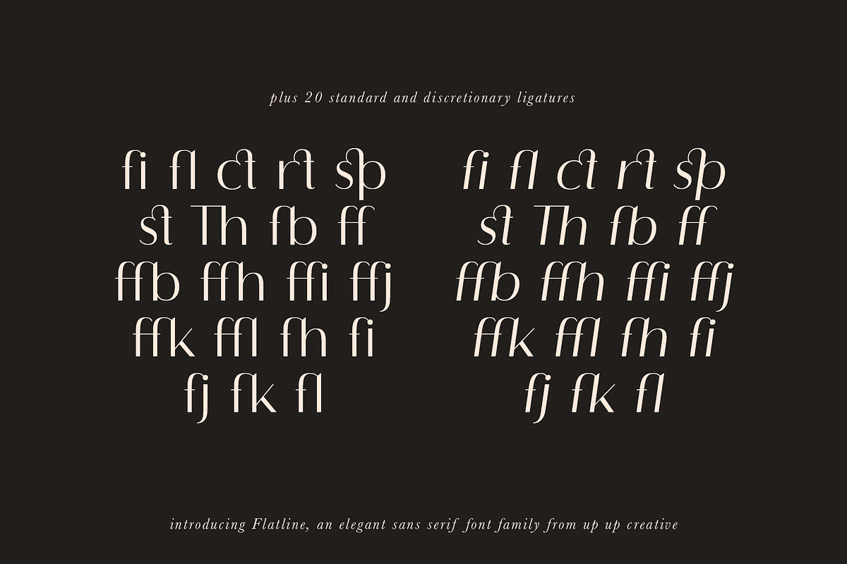Flatline Sans Complete - 16 fonts preview 7
