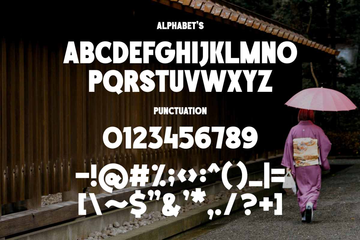Kojisa Bold Japan Culture Font, a Sans Serif Font by Monoletter Studio (Photo 2 of 4)