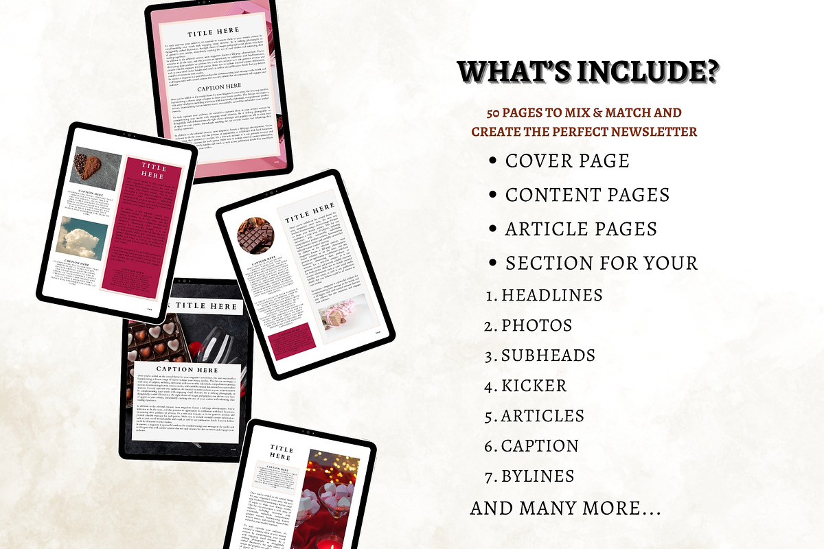 Minimalistic Newsletter Template, a Design Template by Digital By Nikoleta (Photo 19 of 22)