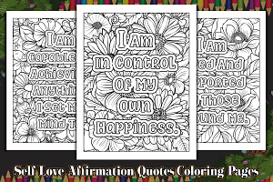 Self Love Affirmation Coloring Book, an Illustration by protabsorkar11