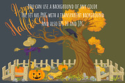 Halloween tree. Big set, an Illustration by HmarkaShop (Thumbnail 3 of 5)