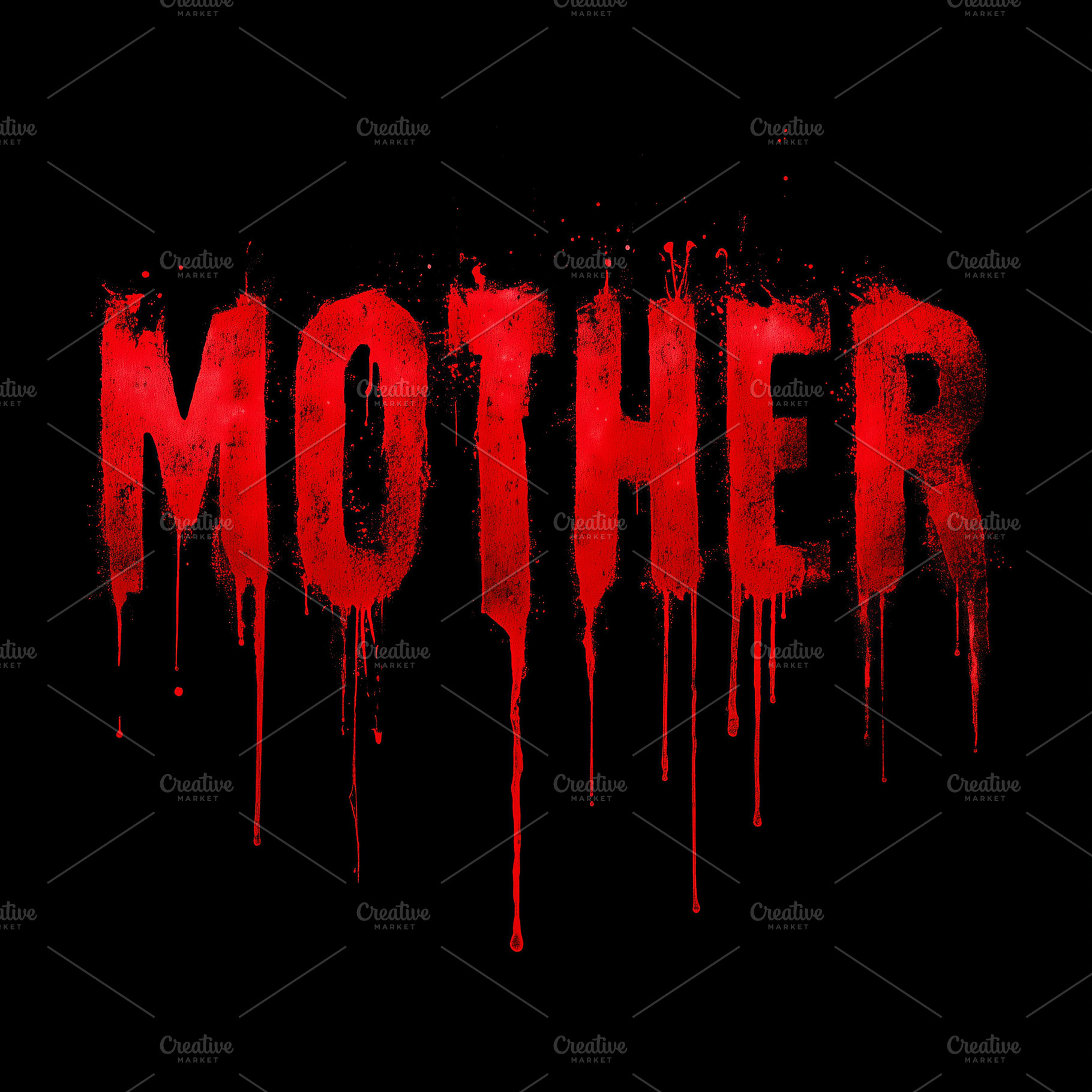 Word MOTHER in bold, blood red, a Background Photo by MistyDay