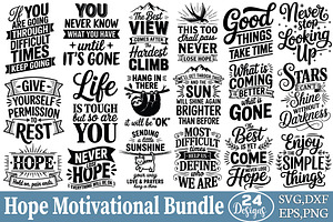 Hope Motivational Bundle, an Object Graphic by DollarSmart