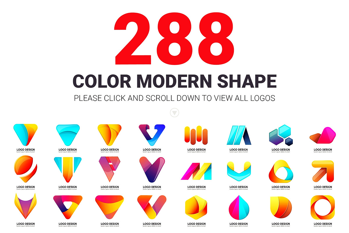 984 Modern Logo Shape, a Branding & Logo Template by Toonsteb (Photo 3 of 18)