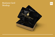 Black Business Card Mockup, an Advertising Mockup by Xtrahive (Thumbnail 2 of 2)