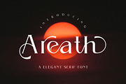 Areath - Elegant Serif Font, a Serif Font by BOOSH Studio (Thumbnail 1 of 11)