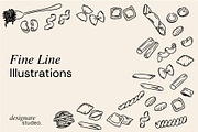 Italian Pastas Illustrations, a Decorative Illustration by ginni illustrations (Thumbnail 4 of 6)