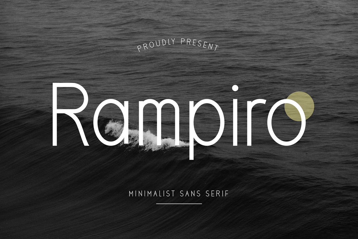 Rampiro - Minimalist Sans Serif, a Sans Serif Font by Salamahtype (Photo 1 of 10)
