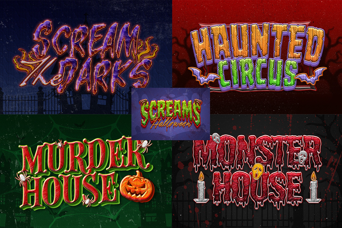 Halloween Horror Text Effects, a Layer Style Add-On by Matsero (Photo 3 of 4)