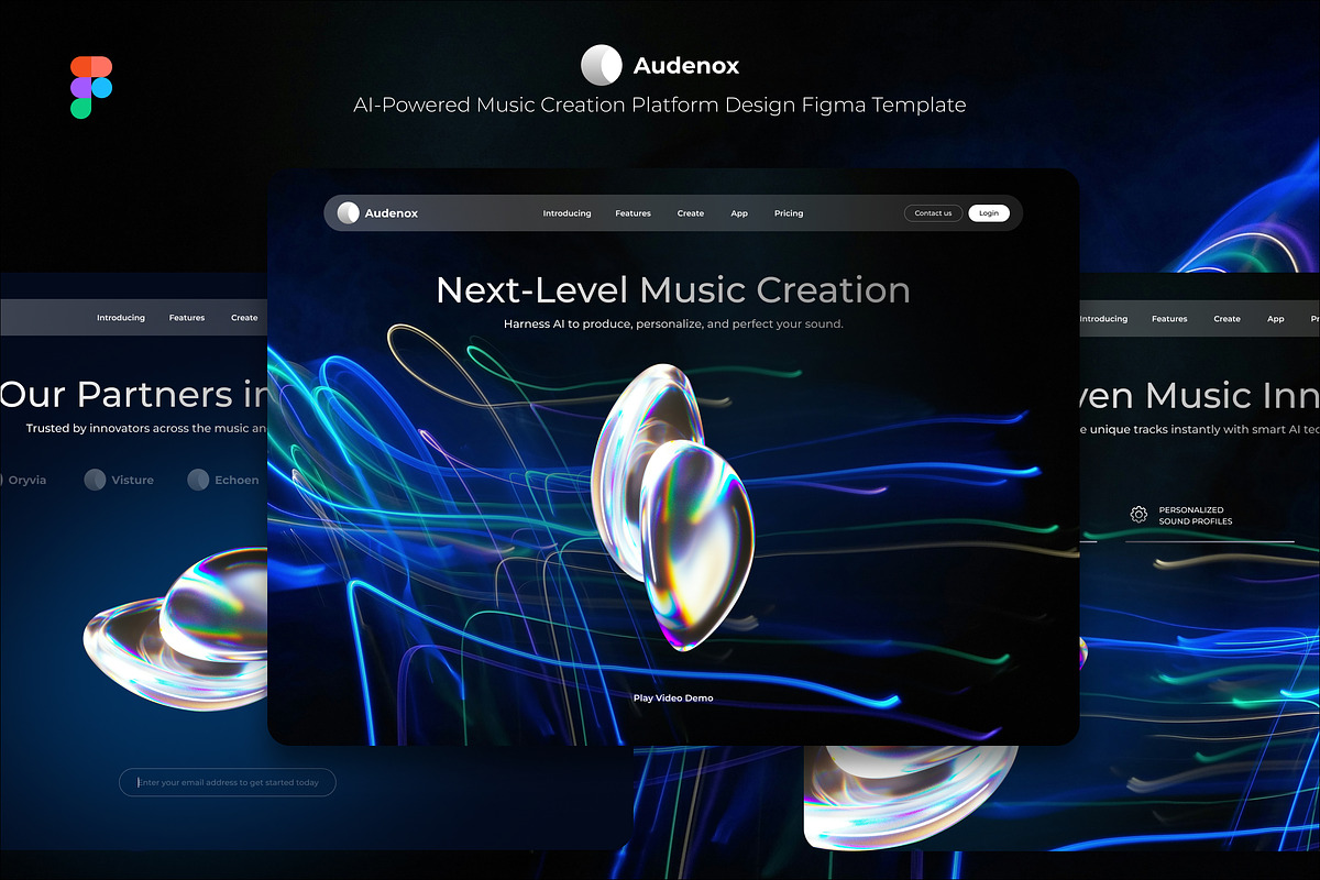 AI Music Generation Landing Page, a Landing Page Template by Wencory