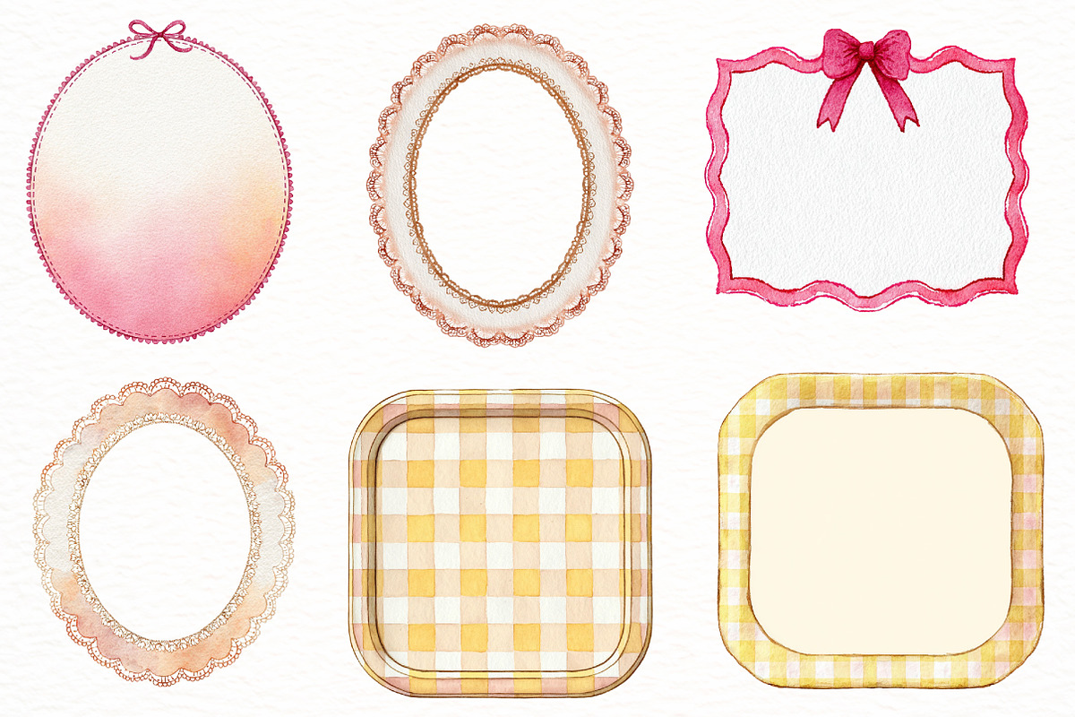 Cottagecore Spring Frame Clipart, an Illustration by Designworld (Photo 6 of 7)