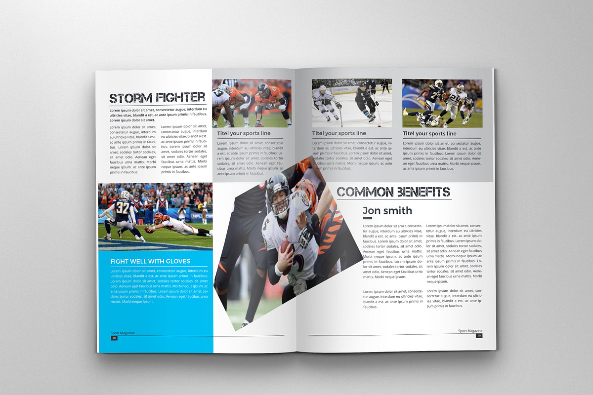 American Football Magazine Template, a Magazine Template by obidullah_01 (Photo 11 of 14)