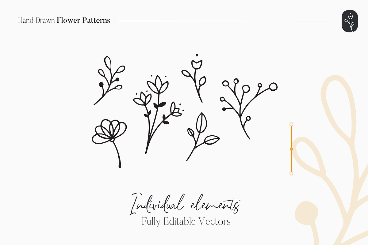 Hand Drawn Flower Patterns, a Pattern Graphic by SL Studio (Photo 8 of 9)
