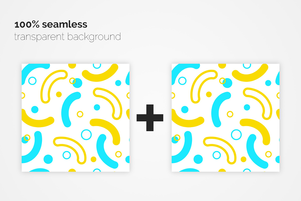 Neon Memphis Seamless Patterns, a Pattern Graphic by 3Y_Design (Photo 3 of 6)