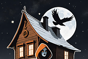 Midnight Witch:10 Moody PNG Artworks, an Illustration by ETARA by Mea Hau (Thumbnail 4 of 6)
