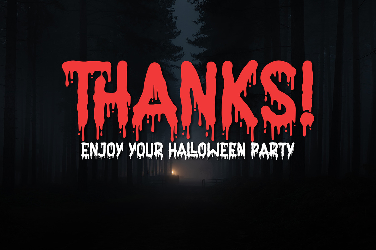 Nightmare - Horror Display Font, a Sans Serif Font by Alpaprana (Photo 10 of 10)