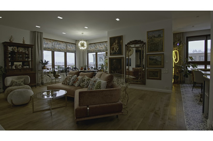 Luxurious interior of living room in, a Beauty & Fashion Photo by Media Whale Stock