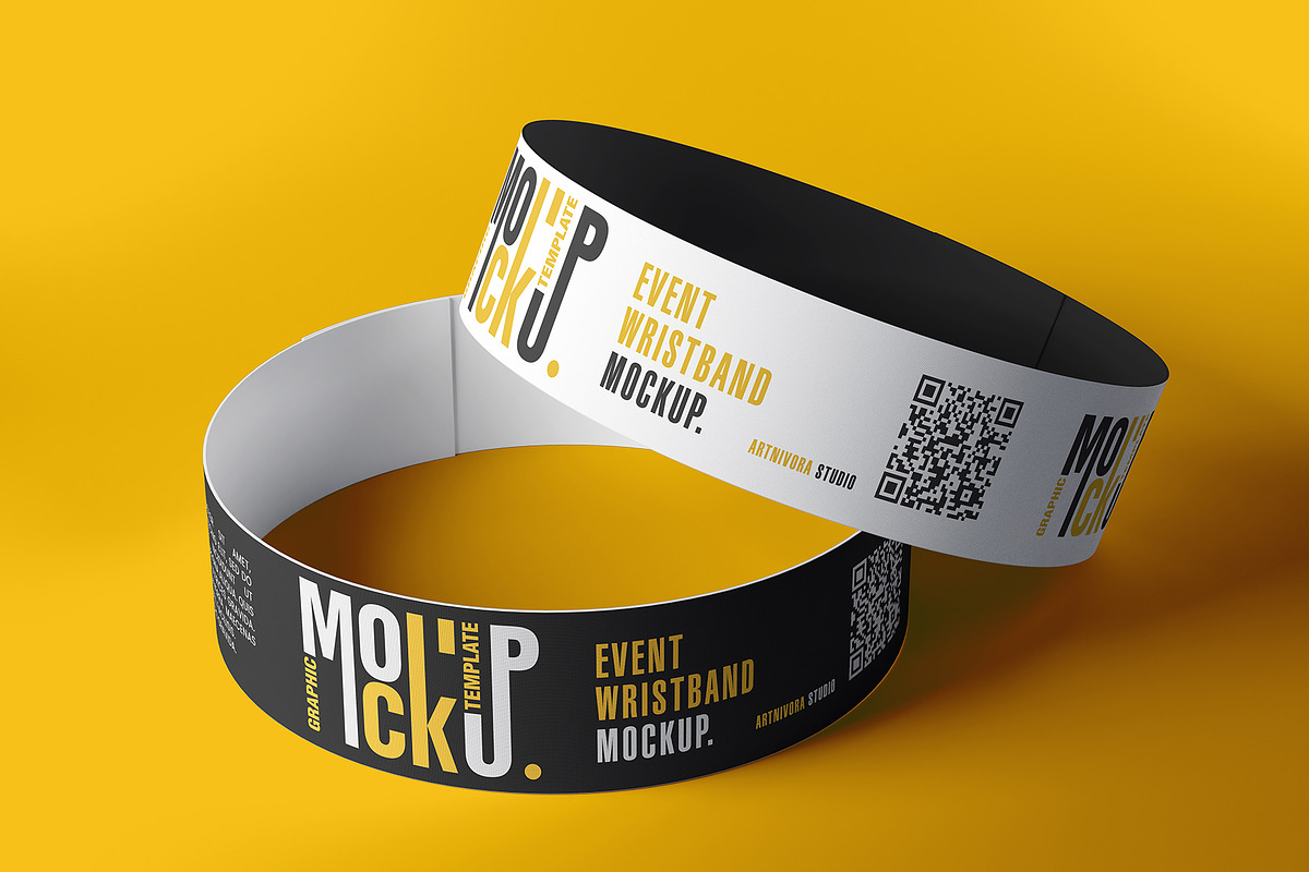 Event Wristband Mockup Sets, a Bottom Mockup by Artnivora.Std (Photo 3 of 4)