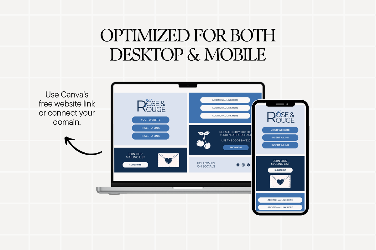 Canva Link In Bio Template, a Landing Page Template by Anna Design Studio (Photo 5 of 10)