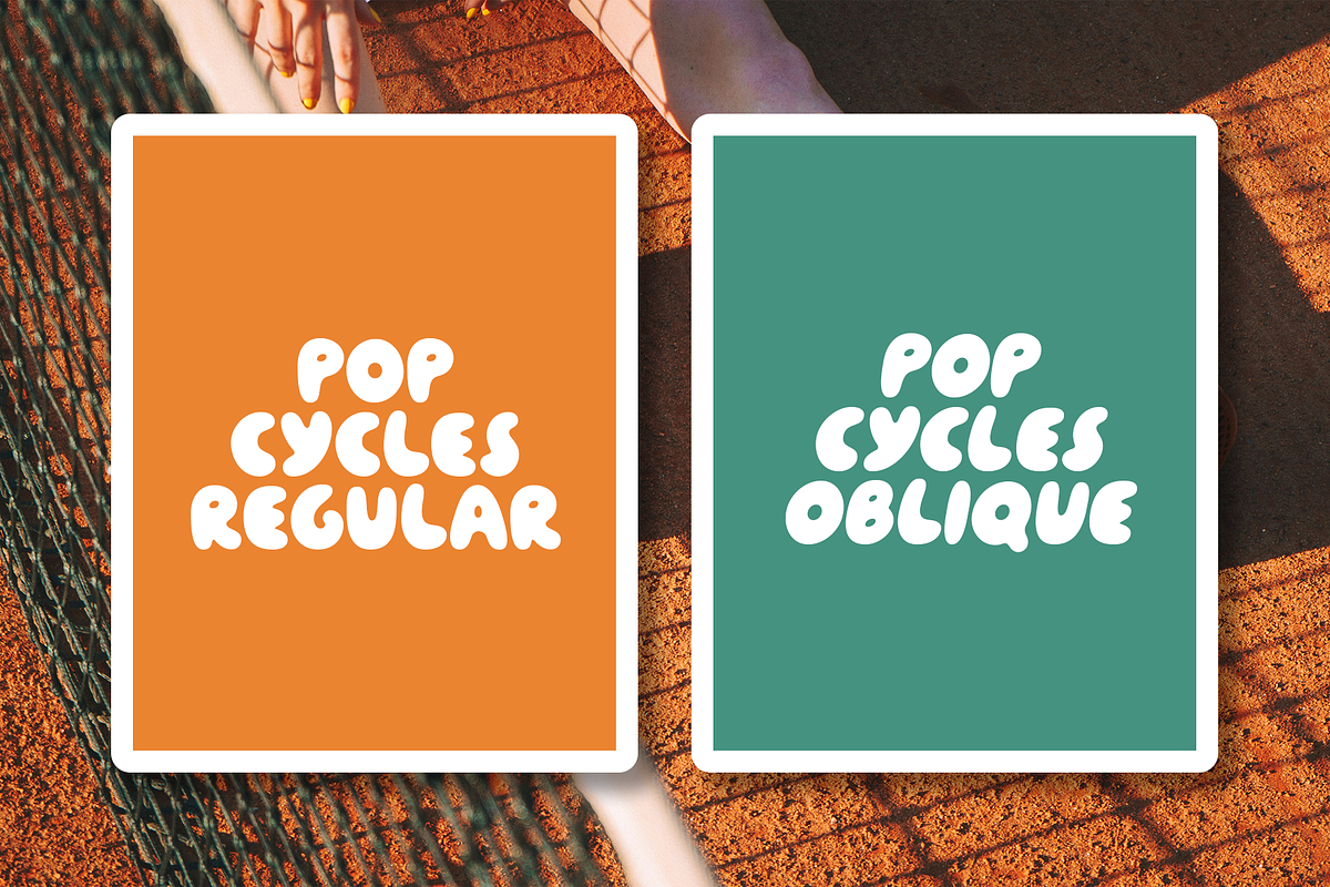 Popcycles Display Font, a Handwritten Font by Migomojo Type House (Photo 7 of 12)