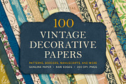 100 Vintage Decorative Papers, an Object Graphic by The Object Atlas (Thumbnail 1 of 9)
