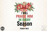 I Will Praise Him, Christmas Cross P, an Illustration by Libby Wishes (Thumbnail 1 of 6)